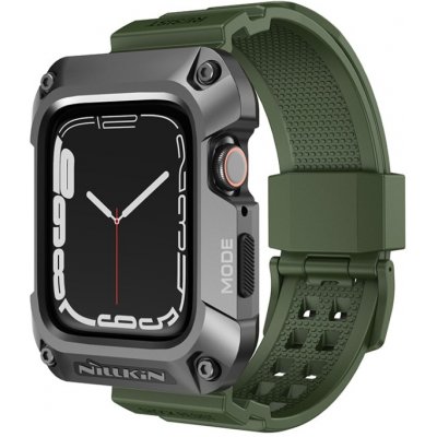 NILLKIN RUIDONG Pouzdro a řemínek pro Apple Watch 8/7 45mm zelený 58502