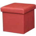 taburet Kondela Tela, ekokůže červená – Zboží Dáma