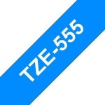 Brother TZe-555, modrá / bílá 24mm – Hledejceny.cz