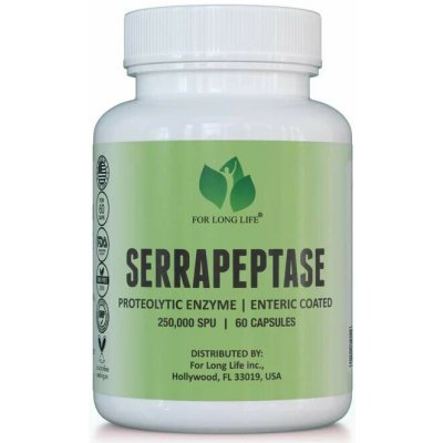 For Long Life SERRAPEPTÁZA 60 kapslí 250.000 SPU – Hledejceny.cz