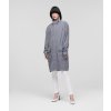 Dámský kabát Karl Lagerfeld Unisex Reflective šedý