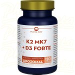 PHARMA ACTIV Lipozomal K2 MK7 + D3 forte 120 tobolek – Hledejceny.cz