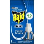 Raid elektrický odpařovač s eukalyptovým olejem proti komárům náhradní náplň 45 nocí 27 ml – Zboží Dáma