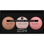 Gabriella Salvete Contouring Palette paleta na kontury obličeje Bronzer Highlighter Blusher 15 g – Zboží Mobilmania