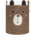 SIPO Koš XL Premium Medvídek uzavíratelný hnědý 63 L – Zboží Dáma