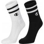 Champion dámské ponožky 2PK SHORT CREW Černá Bílá – Zboží Dáma