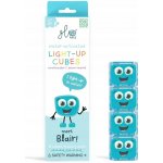 Glo Pals svítící senzorické kostky do vody modrá Blair 4 ks – Zboží Dáma