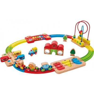 Hape Vláčkodráha s xylofonem E3826 – Zboží Mobilmania