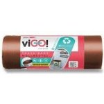viGO! barevné pytle 60 l 10ks 30 µm hnědé – Hledejceny.cz