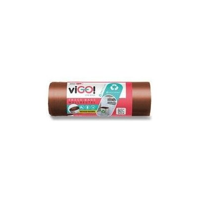 viGO! barevné pytle 60 l 10ks 30 µm hnědé – Hledejceny.cz