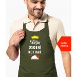 Kariban HobbyTriko Zástěra pro muže se jménem Osobní kuchař Khaki – Hledejceny.cz