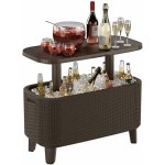 Keter Bevy Cool Bar Rattan 83,5 x 40 x 50-74 cm grafit – Hledejceny.cz