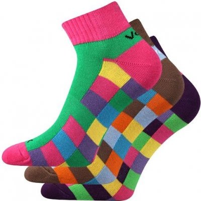 Voxx KVADRA barevné kotníčkové ponožky mix barev 1 – Zboží Mobilmania