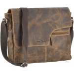 Greenburry kožená taška 1650/A-25 hnědá – Zboží Dáma