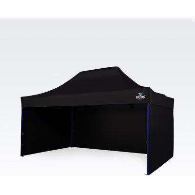 BRIMO Párty stánky 3x4,5m se 3 stěnami Černá E. Ocel – Zboží Dáma