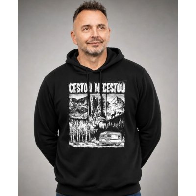 mikina Cestou necestou V1 bílý tisk ORIGO – Hledejceny.cz