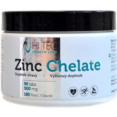 HiTec Nutrition Health Line Zinek Zinc chelate 500 mg 90 tbl