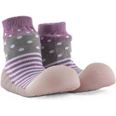 Chameleon ponožkové botičky Lilac Polka – Zboží Dáma