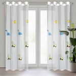 Takoy Dětská záclona DINO s výšivkou dinosaurů 140 x 250 cm-HF-417867 | 140 x 250 cm – Hledejceny.cz