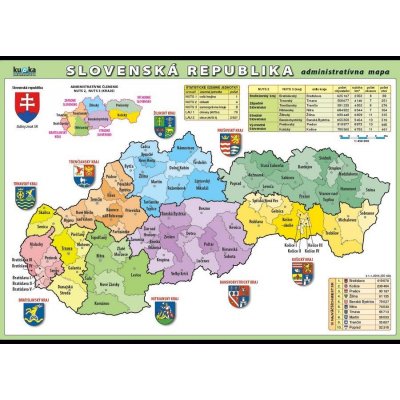 nakladatelství Kupka Slovenská republika - administrativní mapa XXL (140x100 cm) – Hledejceny.cz