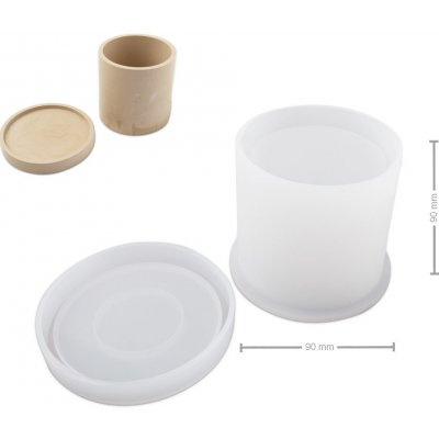 Manumi Silikonová forma na odlévání kreativní hmoty oválný květináč s podtáckem 1 ks – Sleviste.cz