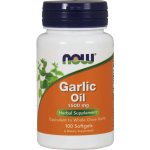 Now Foods Garlic Oil Česnekový olej 1500 mg 100 softgel kapslí – Hledejceny.cz