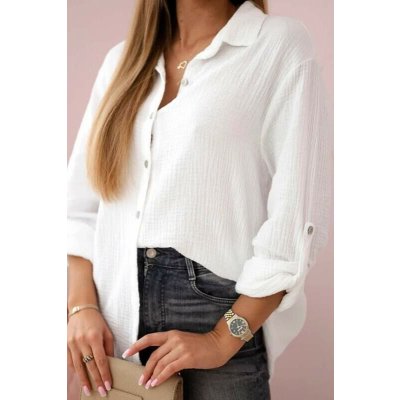 Kesi Dámská košile Mušelín bílá – Zboží Mobilmania