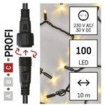 EMOS D2AW03 Kombinované osvětlení Profi řetěz 100LED 10m teplá bílá černá – Hledejceny.cz