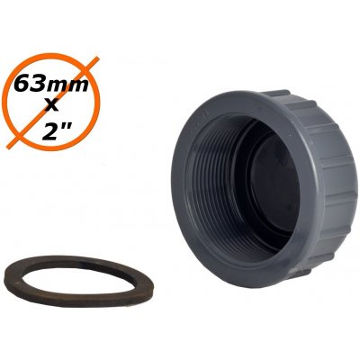 PVC Zátka 63 mm x 2" vnitřní závit – Sleviste.cz