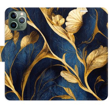 Pouzdro iSaprio Flip s kapsičkami na karty - GoldBlue Apple iPhone 11 Pro
