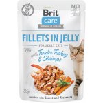 Brit Care Cat Fillets in Jelly Turkey&Shrimps 85 g – Hledejceny.cz