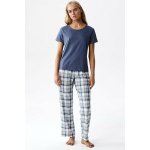 Atlantic Dámské pyžamo NLP513 modal Šedomodrá – Sleviste.cz