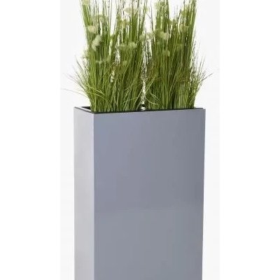 Vivanno květináč ELEMENTO, práškovaná ocel, šířka 59 cm, šedý