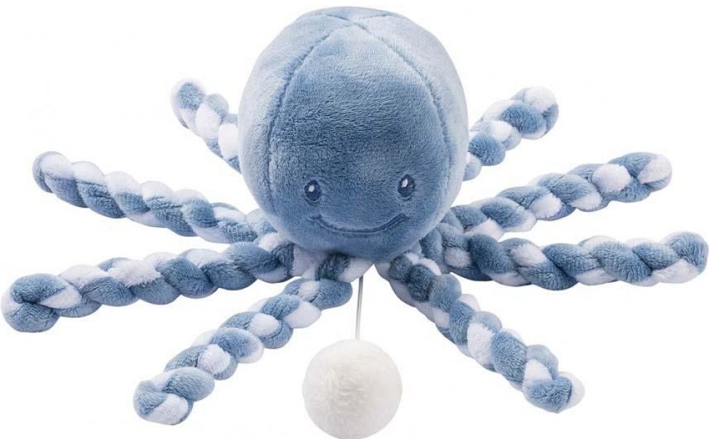 Nattou první hračka pro miminka chobotnička Piu Piu Lapidou blue infinity /  light blue | Srovnanicen.cz