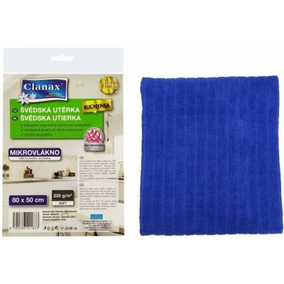 Clanax Mikrovlákno utěrka 50 x 80 cm 235 g modrá 1 ks – Zboží Dáma