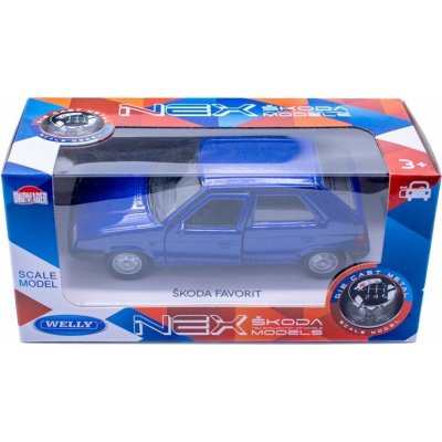 Dromader Czech Welly Nex 1:39 Škoda Favorit Blue 1:34 – Sleviste.cz