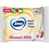 Toaletní papír ZEWA Almond Milk vlhčený bílý 42 ubrousků