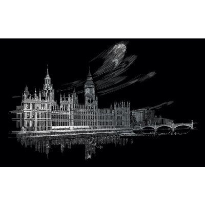 Royal & Langnickel Seškrabovací obrázek Big Ben a Parlament – Hledejceny.cz
