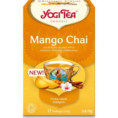 Yogi Tea Bio Mango Chai Yogi Tea 17 x 2 g – Hledejceny.cz