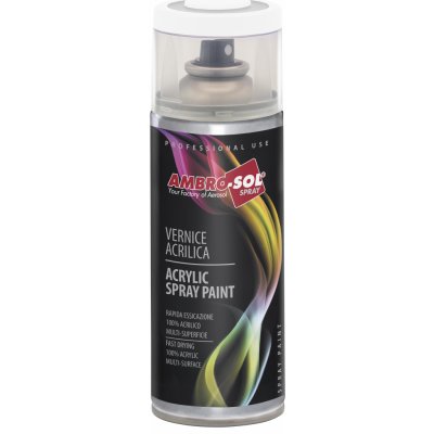 Ambro-Sol víceúčelová akrylová barva ve sprejiMultipurpose Acrylic Paint 400 ml RAL 9010 bílá saténová – Sleviste.cz