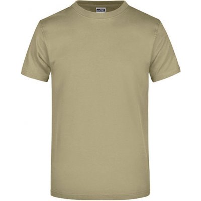 James+Nicholson základní triko ve vysoké gramáži bez bočních švů Khaki JN002 – Zboží Mobilmania