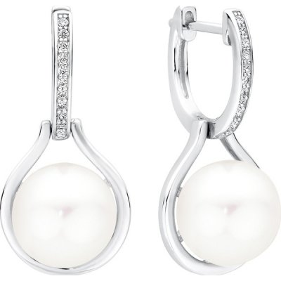 Gaura Pearls stříbrné s bílou perlou Armonda SK21488EL/W bíla
