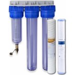 AQUA Water Systems TRIPLEX RAIN 20SL 10 mcr třístupňový filtr s proplachem připojení 1" – Hledejceny.cz