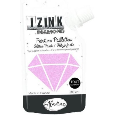 Izink Diamond Diamantová barva růžová 80 ml – Zboží Dáma