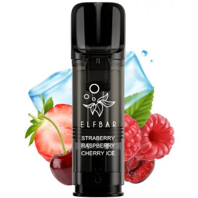 Elf Bar Elfa Strawberry Raspberry Cherry Ice 20 mg 2Pack – Zboží Mobilmania
