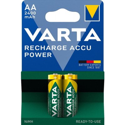 Varta Recharge Accu Power AA 2400 mAh 2ks 56756101402 – Zbozi.Blesk.cz