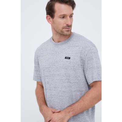 Calvin Klein bavlněné tričko K10K110669 šedá – Hledejceny.cz