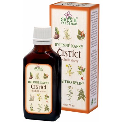 VALDEMAR GŘEŠÍK ČISTÍCÍ bylinné kapky tinktura 50 ml