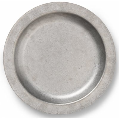 Ferm LIVING Jídelní talíř TUMBLED 20 cm stříbrná nerezová ocel – Zboží Dáma
