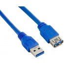 4World 08952 USB 3.0, A-A prodlužovací, 0,5m, modrý